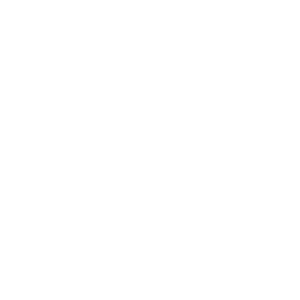 White line drawing of a barrel-shaped sauna with a door and small window.
